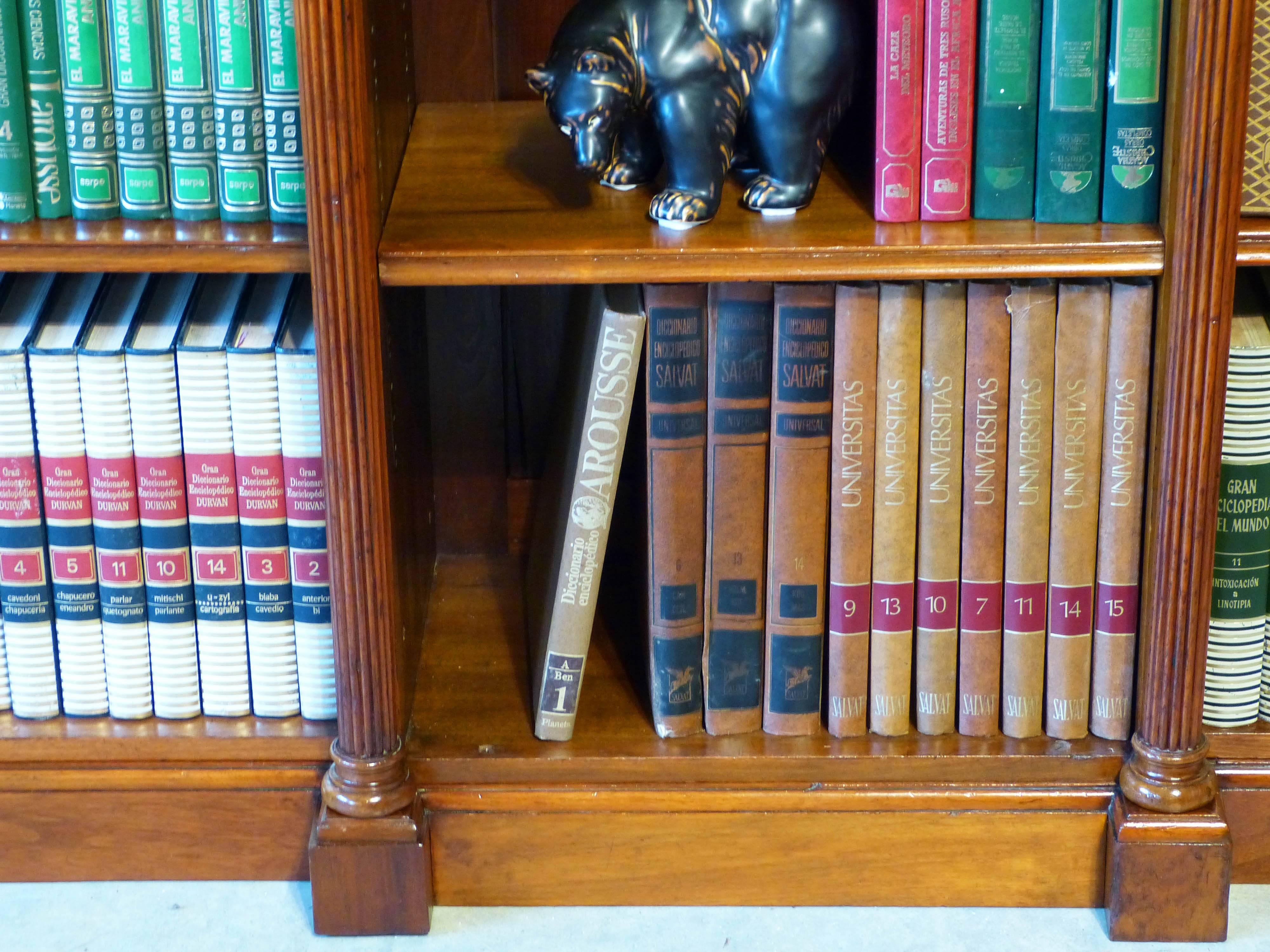 Bookcases Pair Walnut 19th Century  by W. Walker & Sons, London  In Excellent Condition In Santander, ES