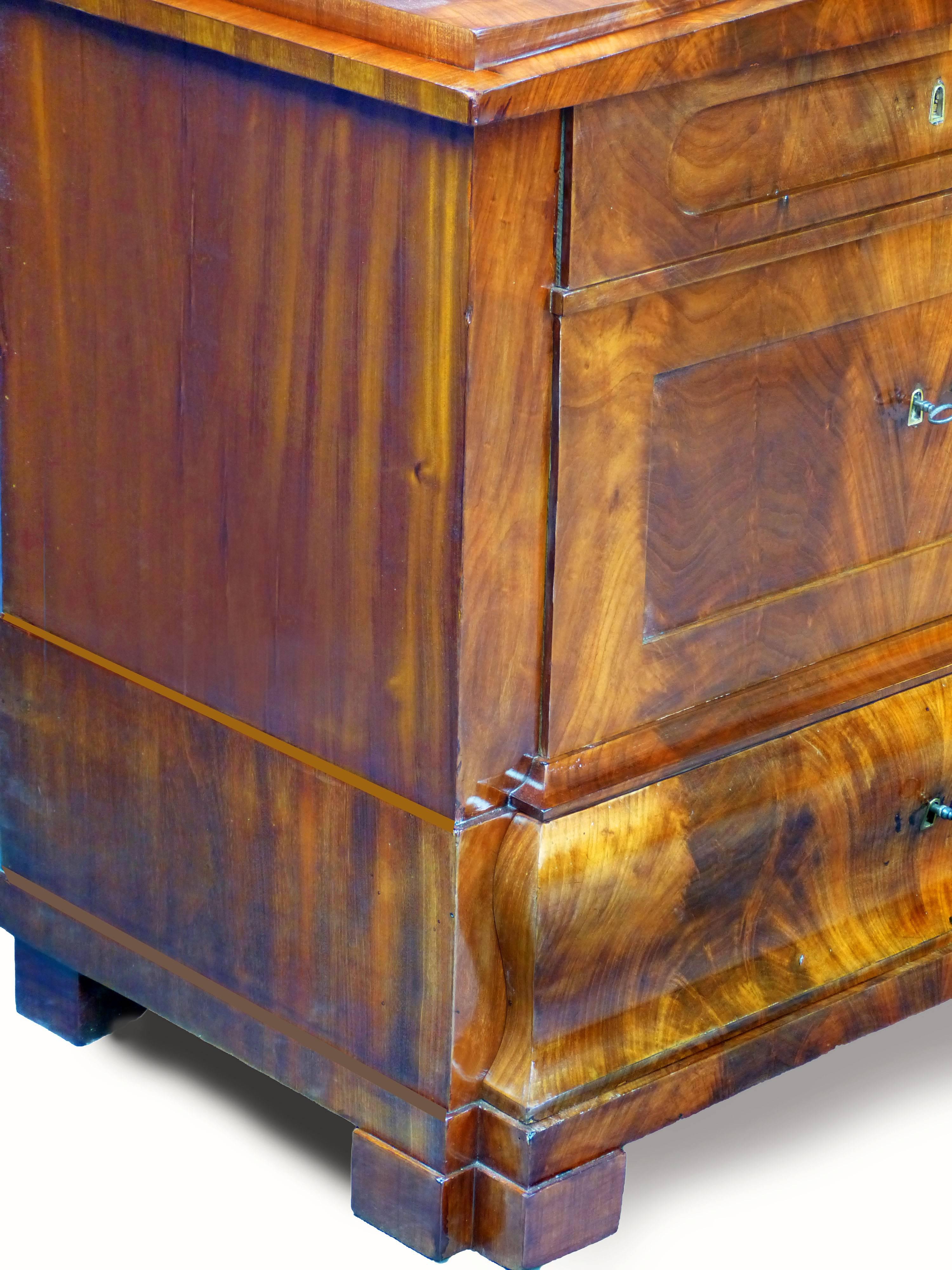 19th Century Biedermeier Commode of Architectural Form 1