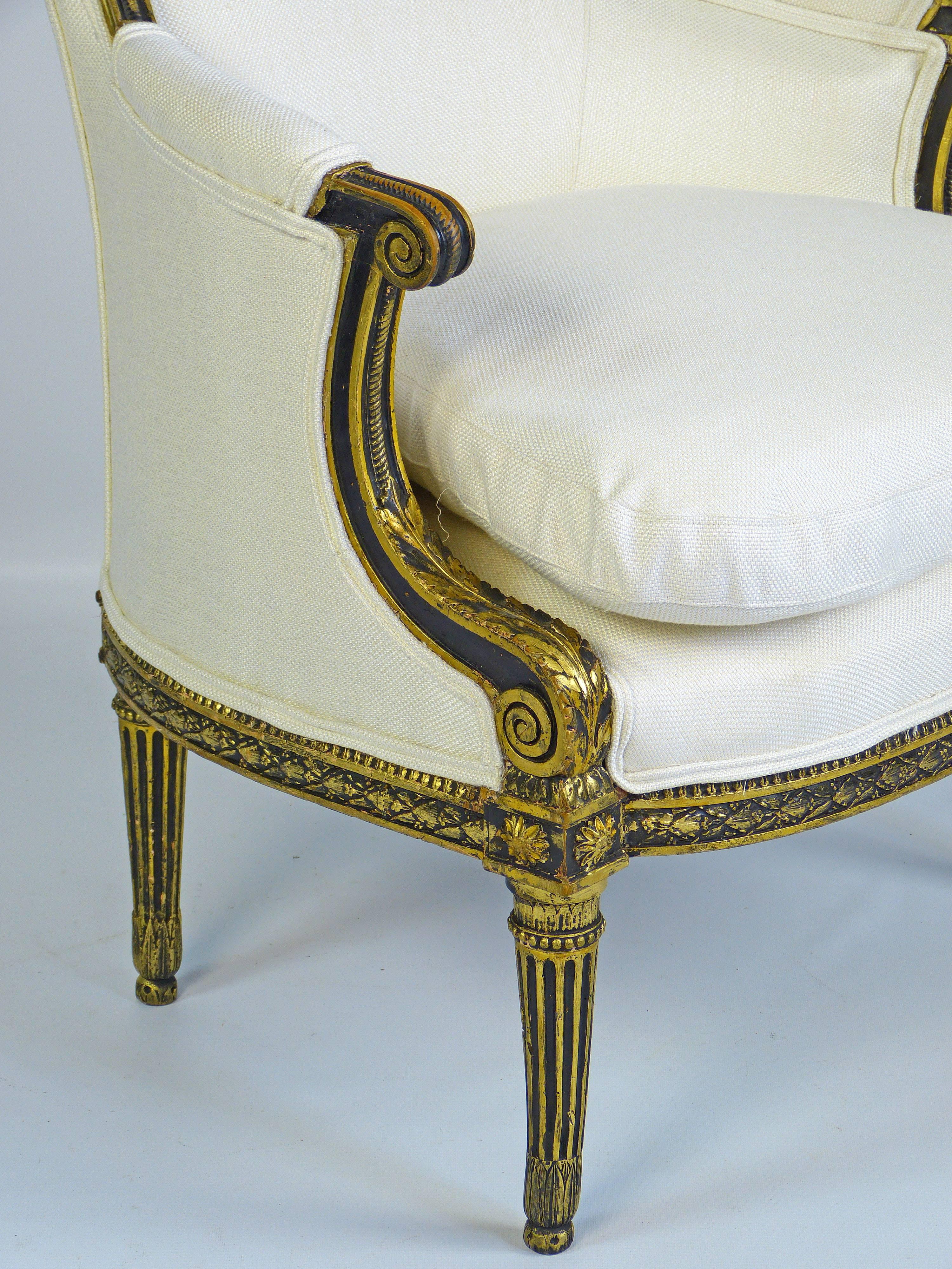 Armchair French Fauteuil 18th Century Louis XVI  by FC Menant 2