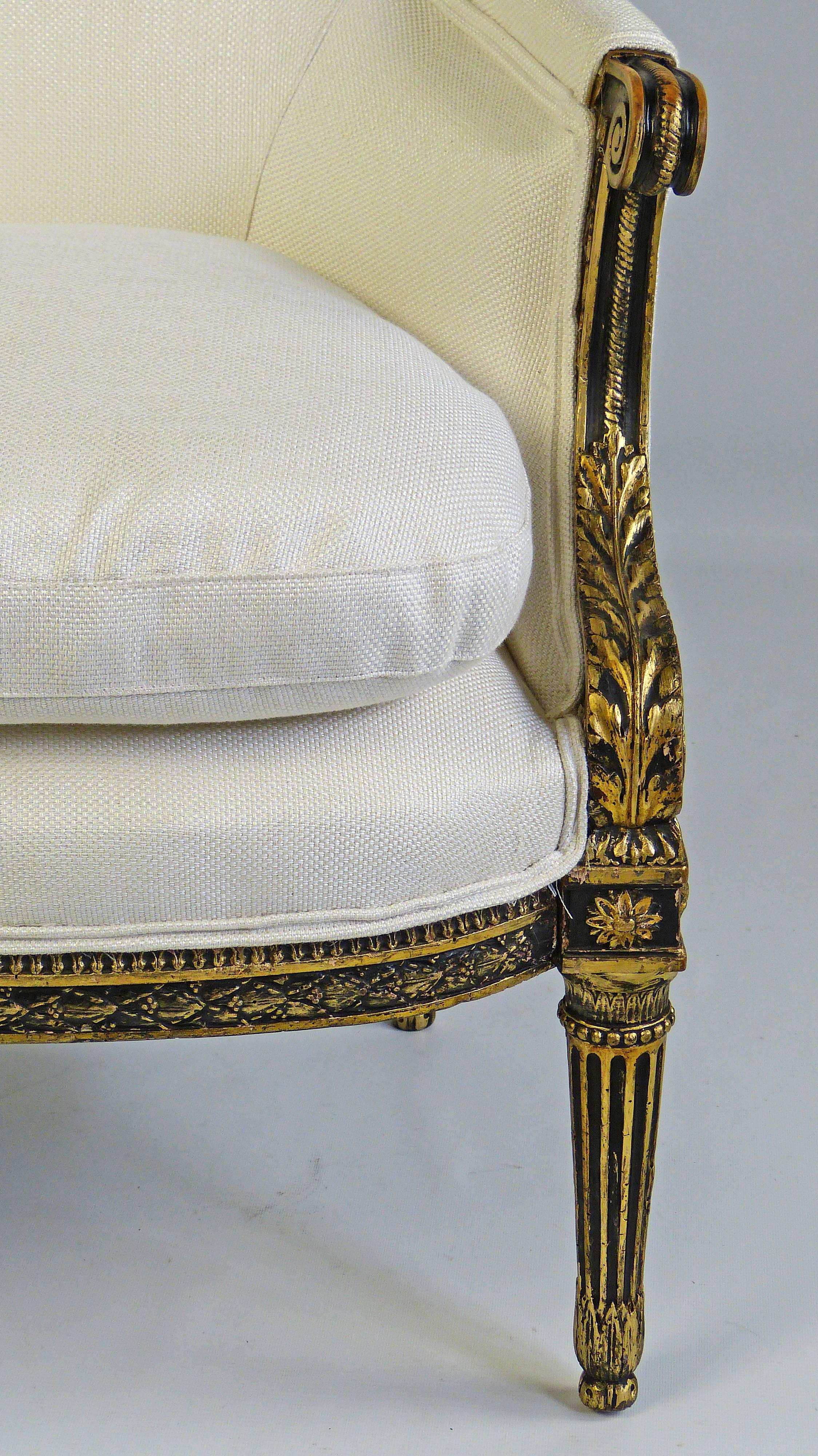 Armchair French Fauteuil 18th Century Louis XVI  by FC Menant 1