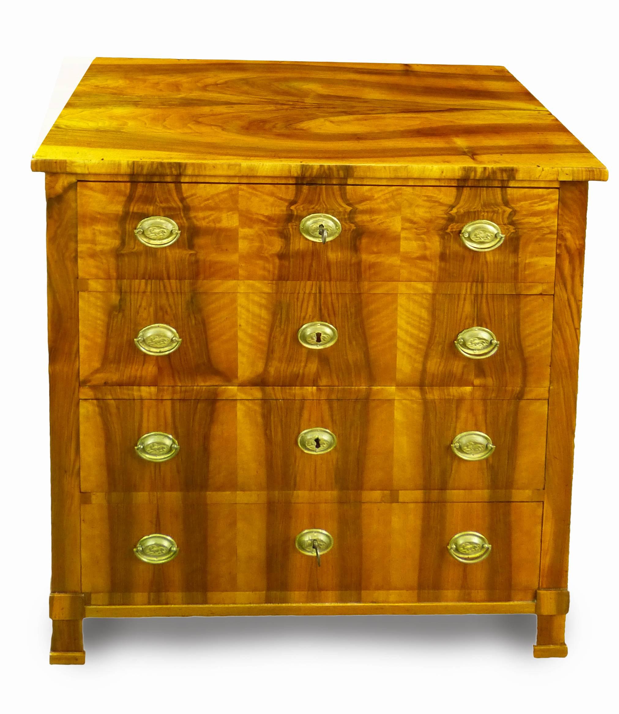 Swedish Commode Chest of Drawers Biedermeier 19th Century Olive wood - RETIREMENT SALE