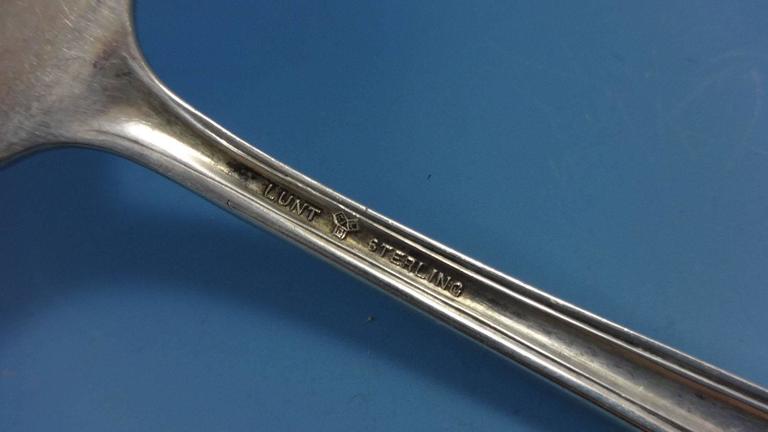 English Shell by Lunt Sterling Silver Flatware Service for Six Set 33 ...