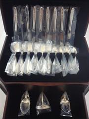 Chapel Rose by Gorham Sterling Silver Flatware Set Service 35 Pieces
