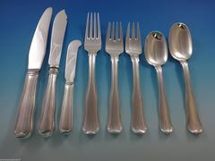 Old Danish by Georg Jensen Sterling Silver Flatware Set Service 53 Pieces