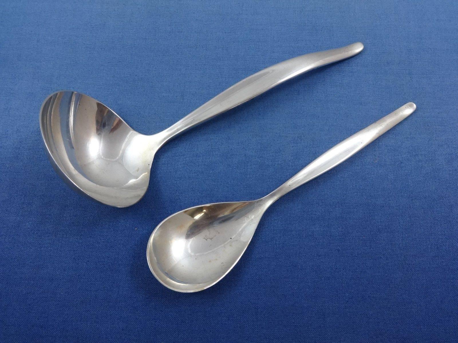 Contour by Towle Set di posate in argento sterling 38 pezzi Modernismo in vendita 1