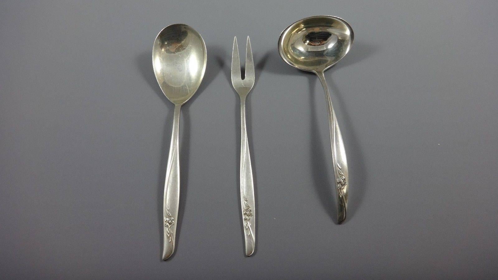 Sea Rose by Gorham Set di posate in argento Sterling Servizio Otto 44 pezzi in vendita 1