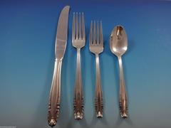 Stradivari by Wallace Sterling Silver Flatware Set Service 24 Pieces