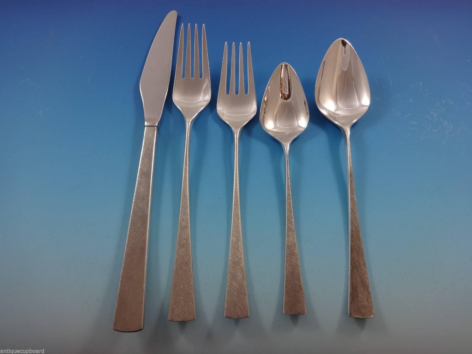 Da Vinci by Reed & Barton sterling silver Mid-Century Modern flatware set - 20 pieces. Great starter set! This set includes:

Four knives, 9 1/8