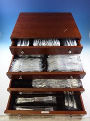 Marly by Christofle Sterling Silver Flatware Service for 18 Set of 90 Pieces New