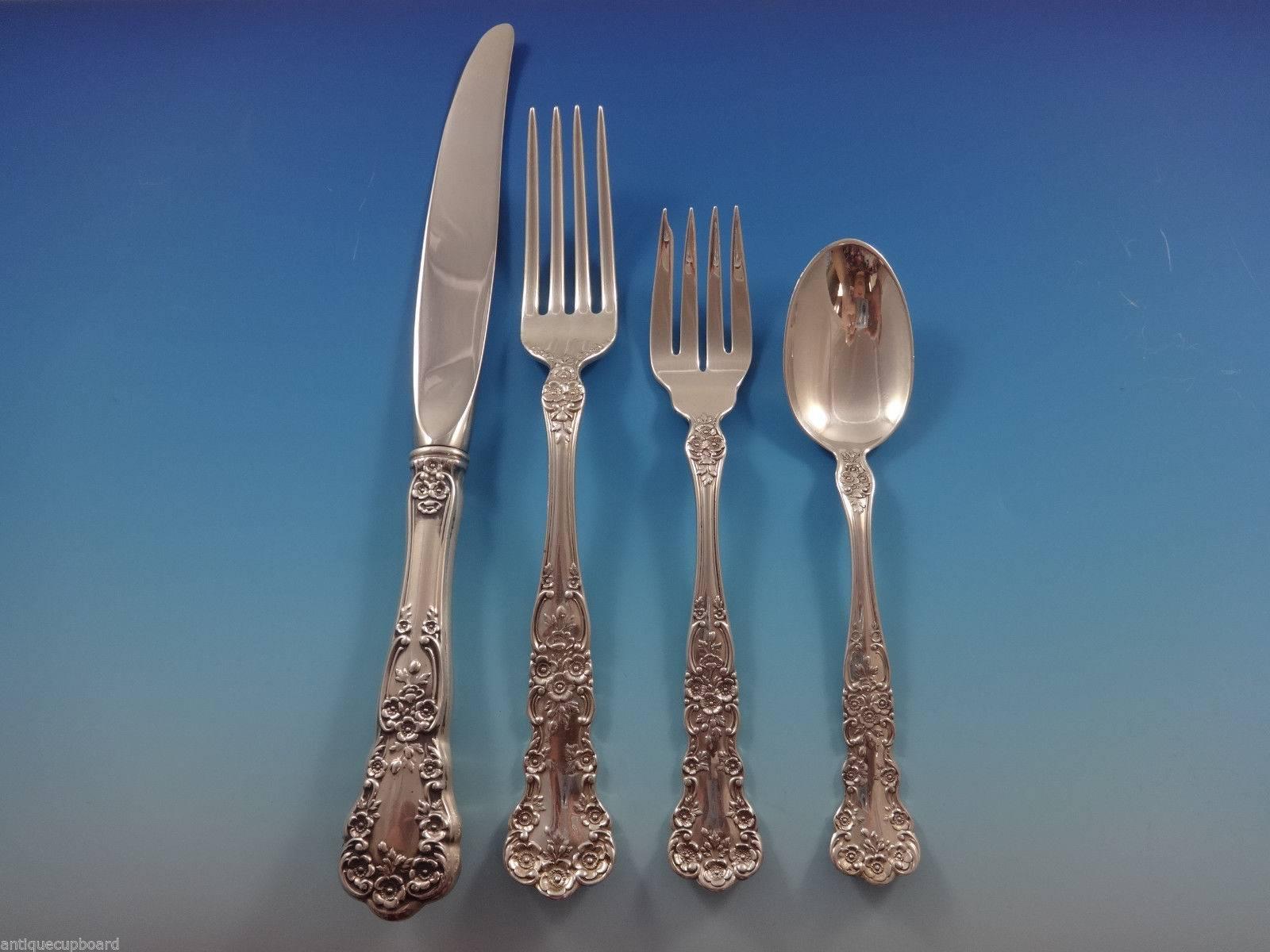 Buttercup by Gorham Sterling Silver Flatware Set for 12 Dinner Size 65 Pieces In Excellent Condition In Big Bend, WI