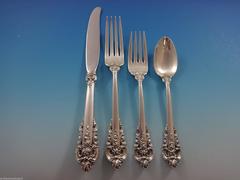 Grande Baroque by Wallace Sterling Silver Flatware for 24 Set of 100 Pieces Huge