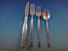 Stardust by Gorham Sterling Silver Flatware Set for Six Service 28 Pcs Modern