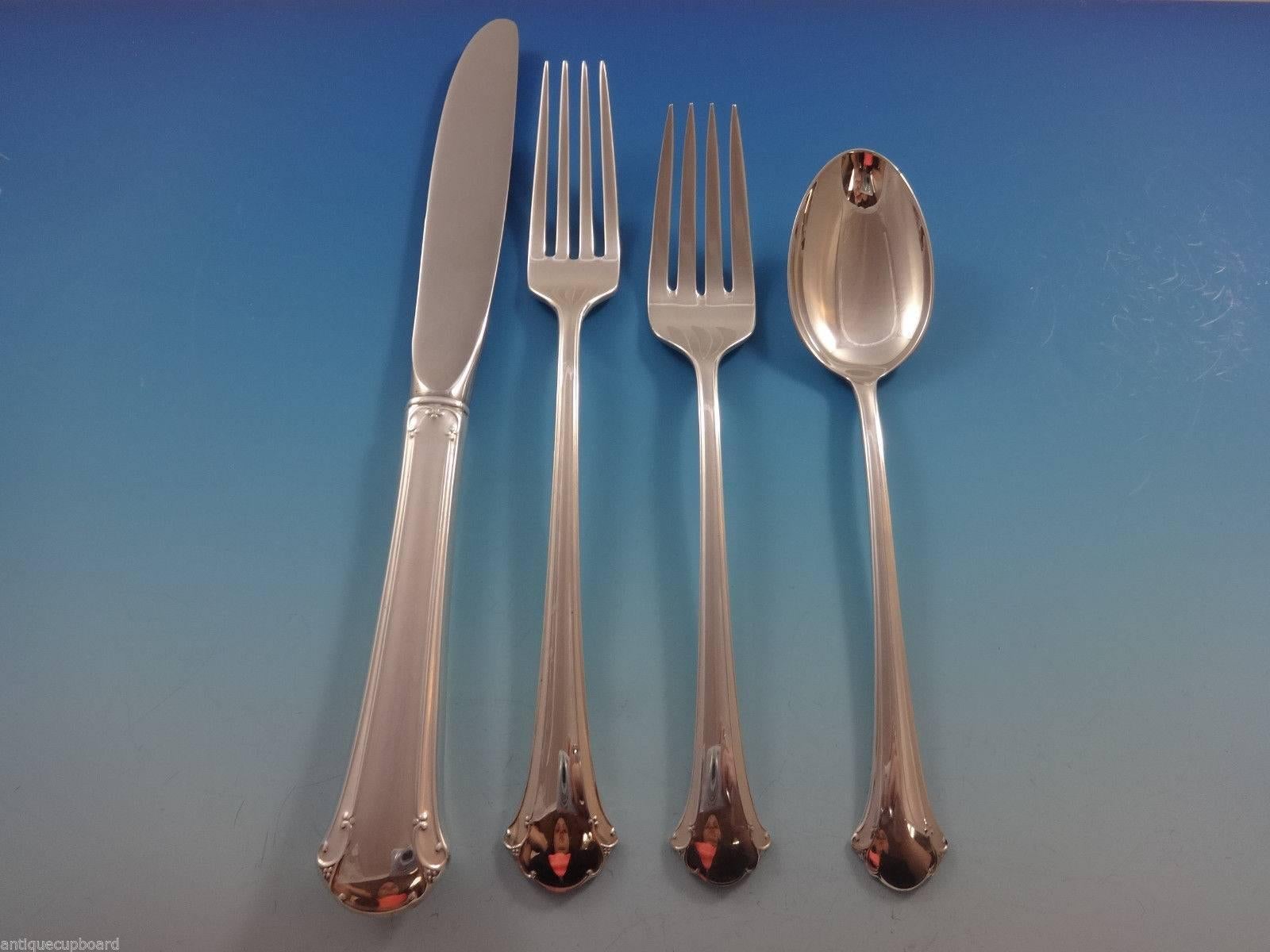 Chippendale by Towle Sterling Silver Flatware Set for 12 Service 67 Pieces In Excellent Condition In Big Bend, WI
