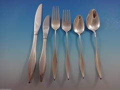 Lark by Reed & Barton Sterling Silver Flatware 18 Set 115 Pcs Mid-Century Modern