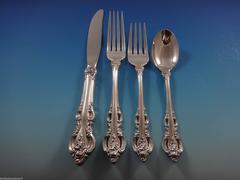 Juego de Cubiertos de Plata de Ley El Grandee by Towle para 12 Servicio 52 Piezas