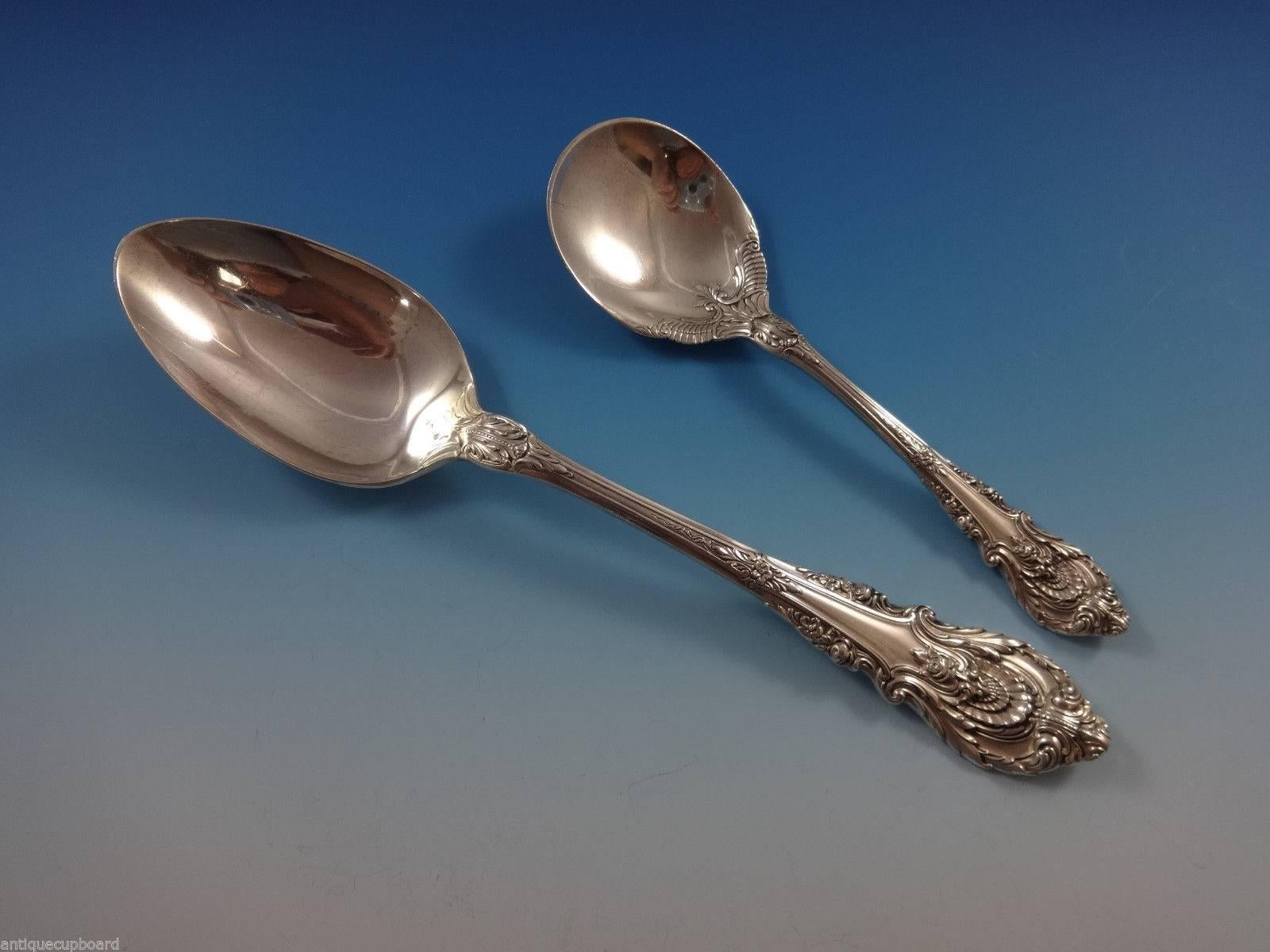 Sir Christopher by Wallace Sterling Silver Flatware Set for 12 Service 81 Pieces In Excellent Condition In Big Bend, WI