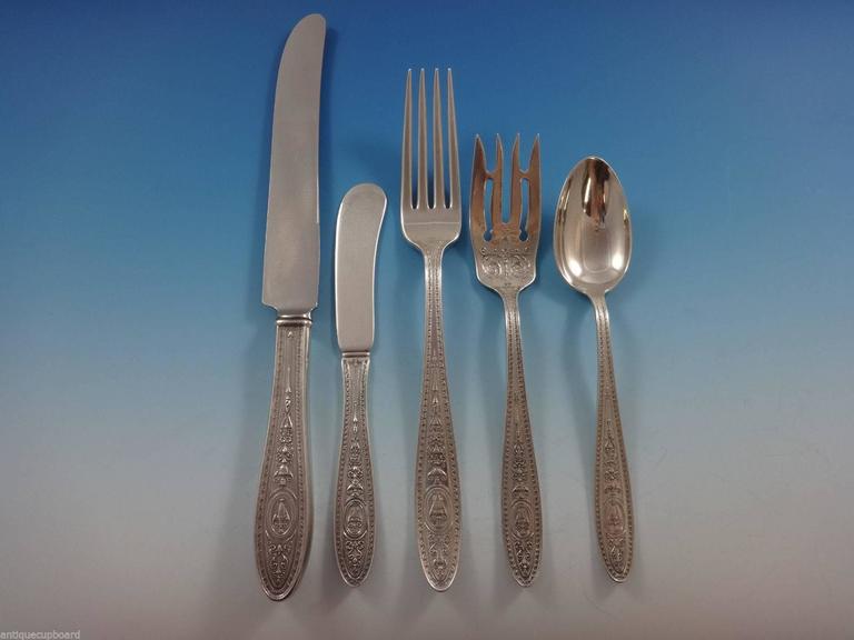 Wedgwood by International Sterling Silver Flatware Service for 8 Set 40 Pieces 