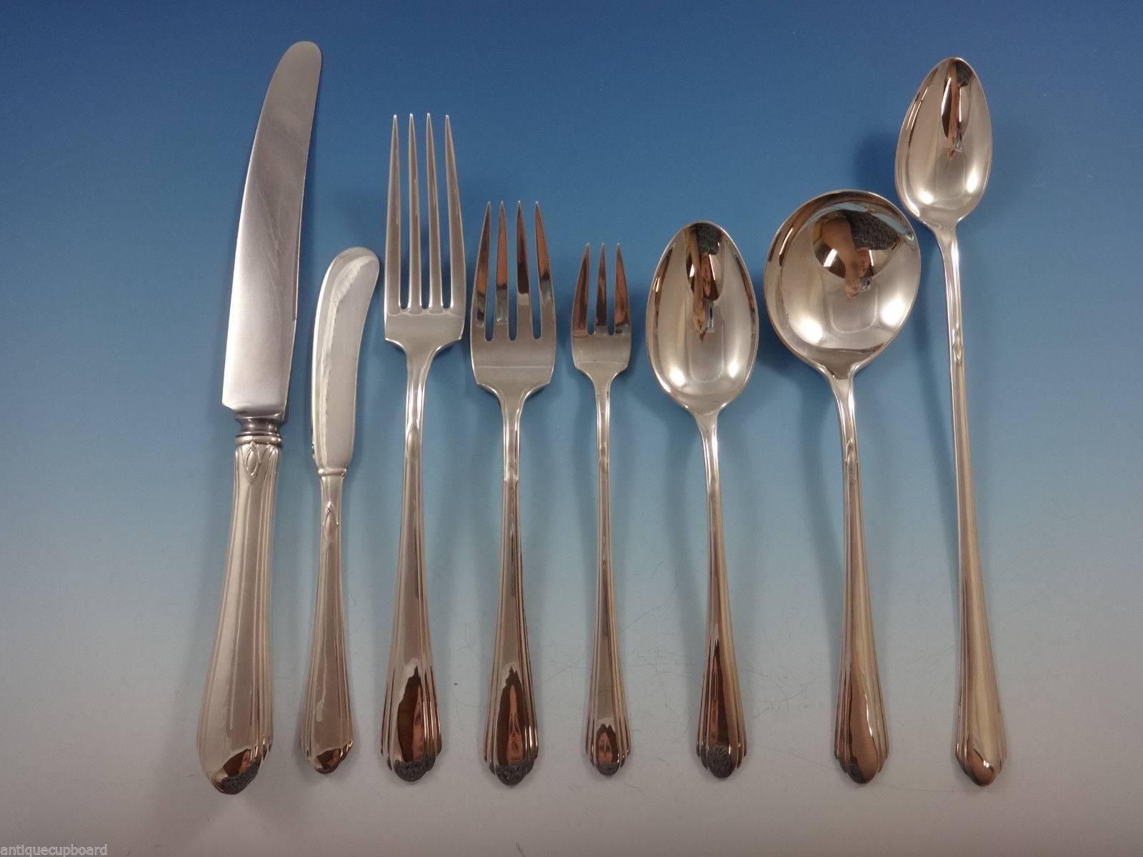 Lady Diana by Towle sterling silver flatware set - 101 pieces. This set includes:

12 knives, 8 3/4