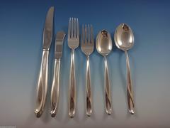 Silver Sculpture by Reed & Barton Sterling Silver Flatware Service 8 Set 49 Pcs