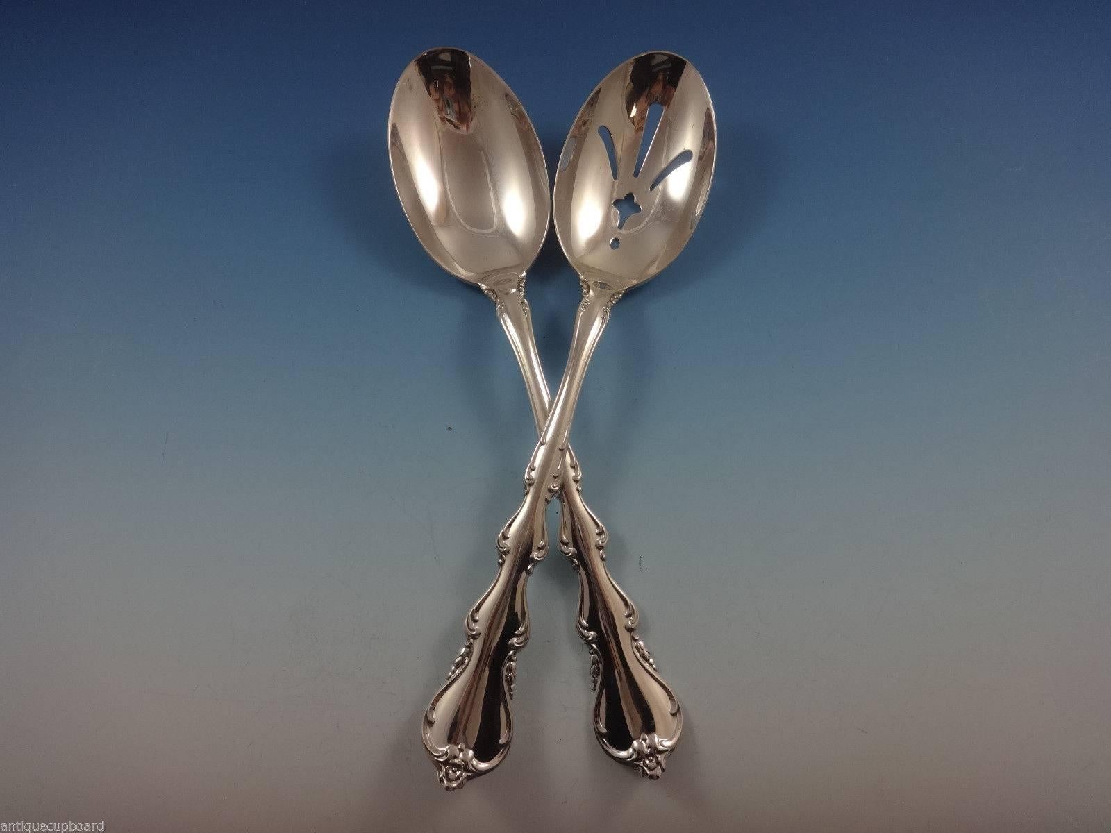 Mid-20th Century Angelique by International Sterling Silver Flatware Set for 8 Service, 55 Pieces For Sale