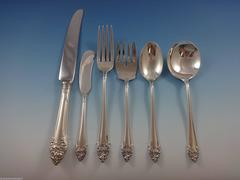 Fragrance by Reed & Barton Sterling Silver Flatware Service For 12 Set 74 Pieces