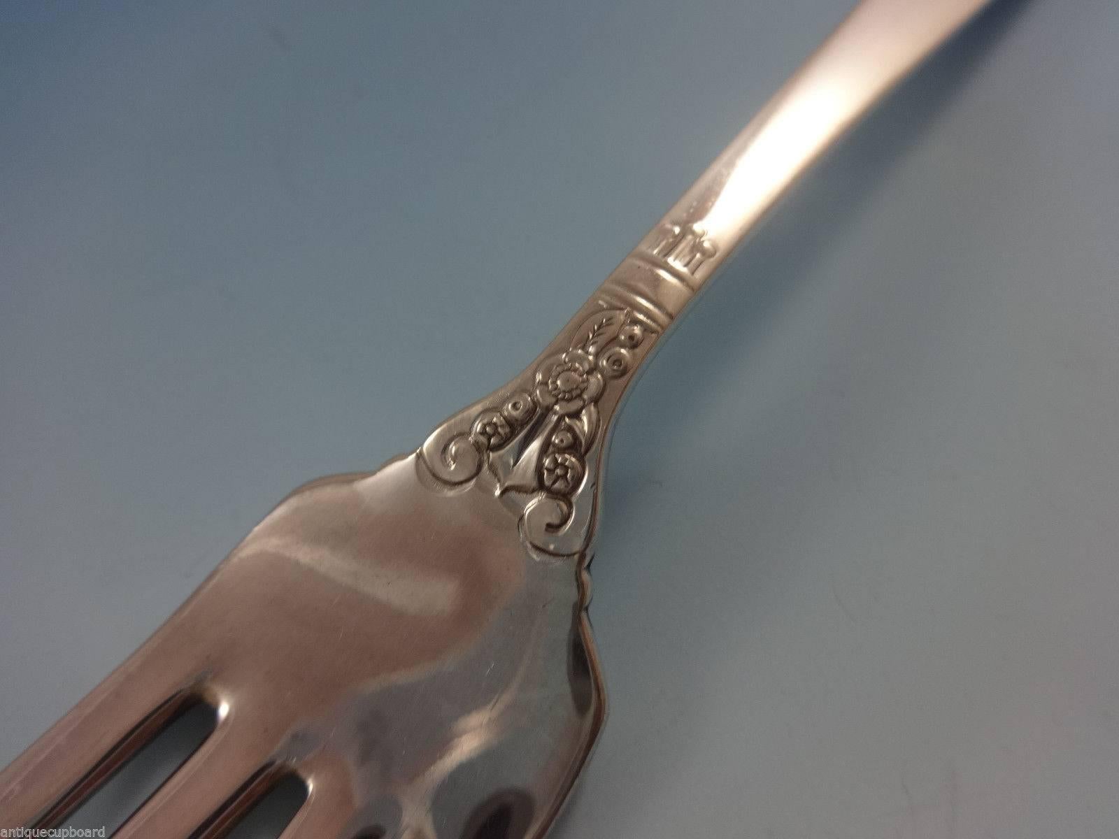 Juego de 80 cubiertos de plata de ley King Cedric by Oneida para 12 personas en venta 1