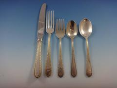 Golden Winslow by Kirk Sterling Silver Flatware Service for 12 Set 65 Pieces