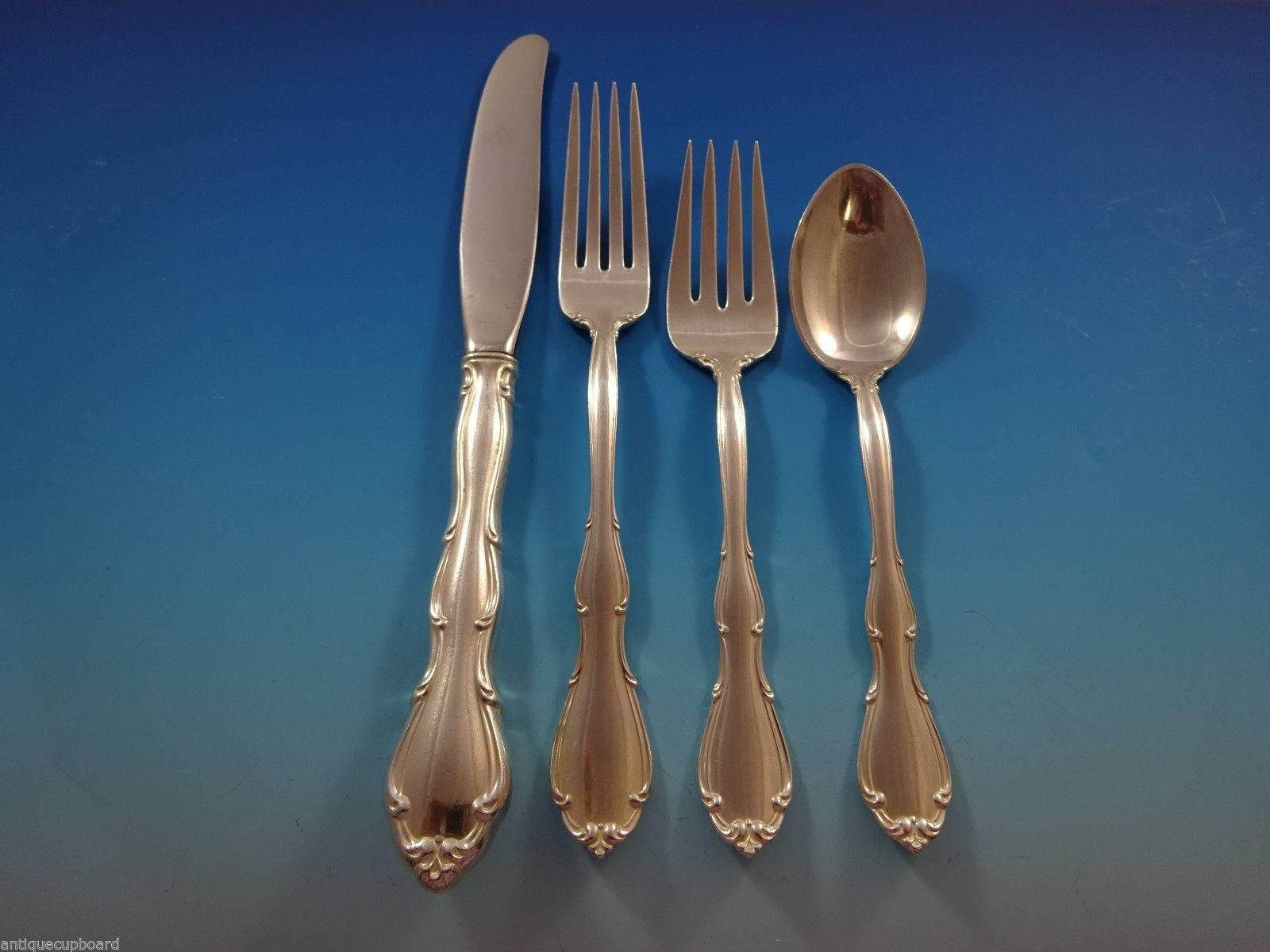 Juego de Cubiertos de Plata de Ley Fontana by Towle para Ocho Servicio 54 Piezas en Excelente estado para la venta en Big Bend, WI