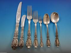 Prince Eugene by Alvin Sterling Silver Flatware Set 8 Service 61 Pcs Dinner Size