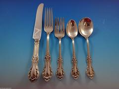 Wild Rose by International Sterling Silver Flatware Service Eight Set 45 Pieces