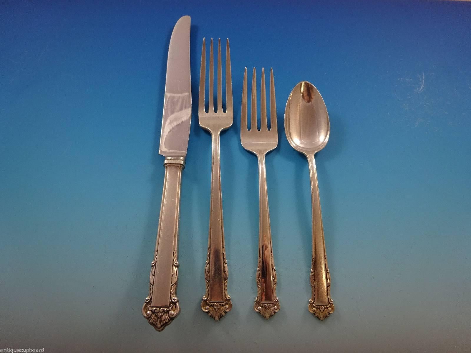 lunt english shell sterling flatware