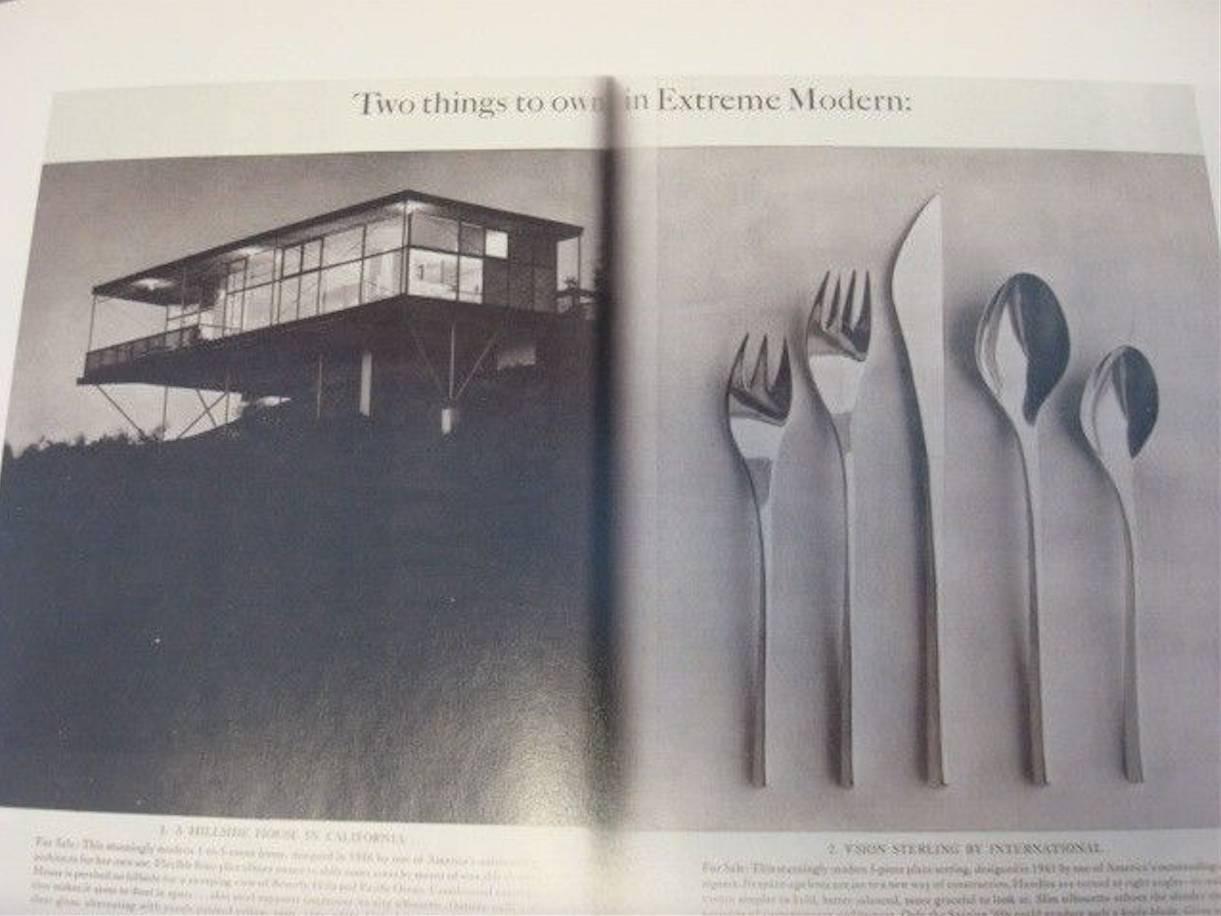 Mid-20th Century Vision International Sterling Silver Flatware Set 12 Service, Mid-Century Modern