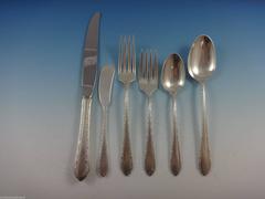 Wild Flower by Royal Crest Sterling Silver Flatware Set of 12 Service 74 Pieces