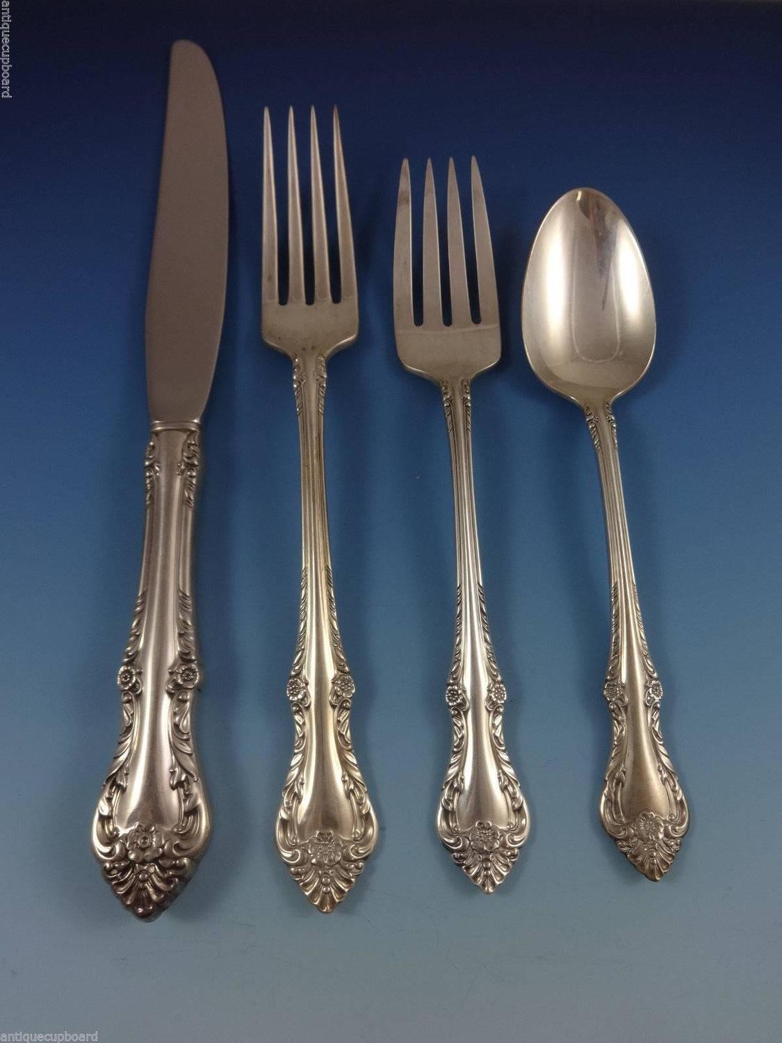 Melbourne by Oneida Sterling Silver Flatware Set for 8 Service 52