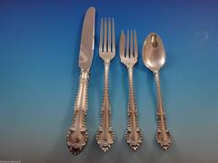 English Gadroon by Gorham Sterling Silver Flatware Set for 8 Service 32 Pieces