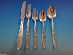 Rose Solitaire by Towle Sterling Silver Flatware Set for Eight Service 40 Pieces