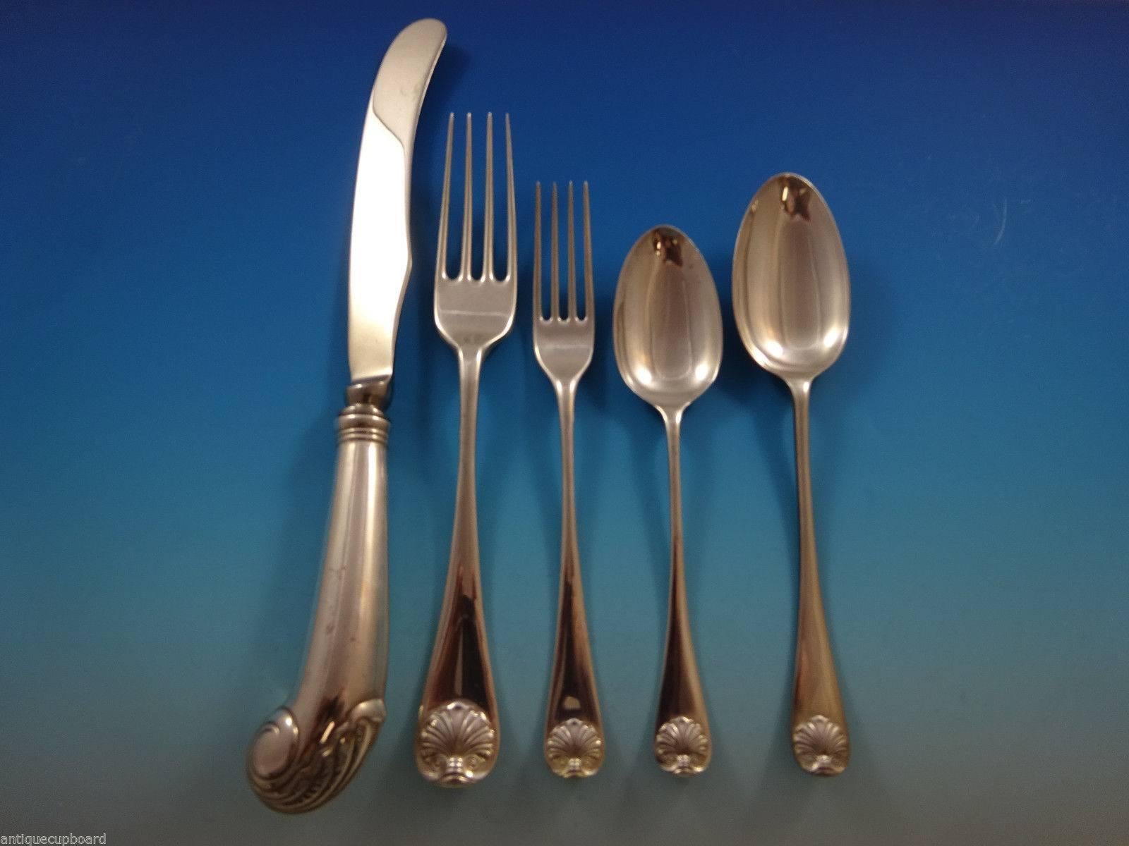 Williamsburg Shell by Stieff Sterling Silver Dinner Flatware Set ...