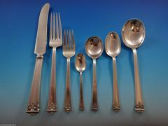 Trianon by International Sterling Silver Flatware Set 12 Service Dinner 87 Pcs