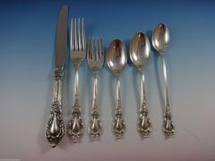 Eloquence by Lunt Sterling Silver Flatware Service Set 74 Pieces Dinner Size 12