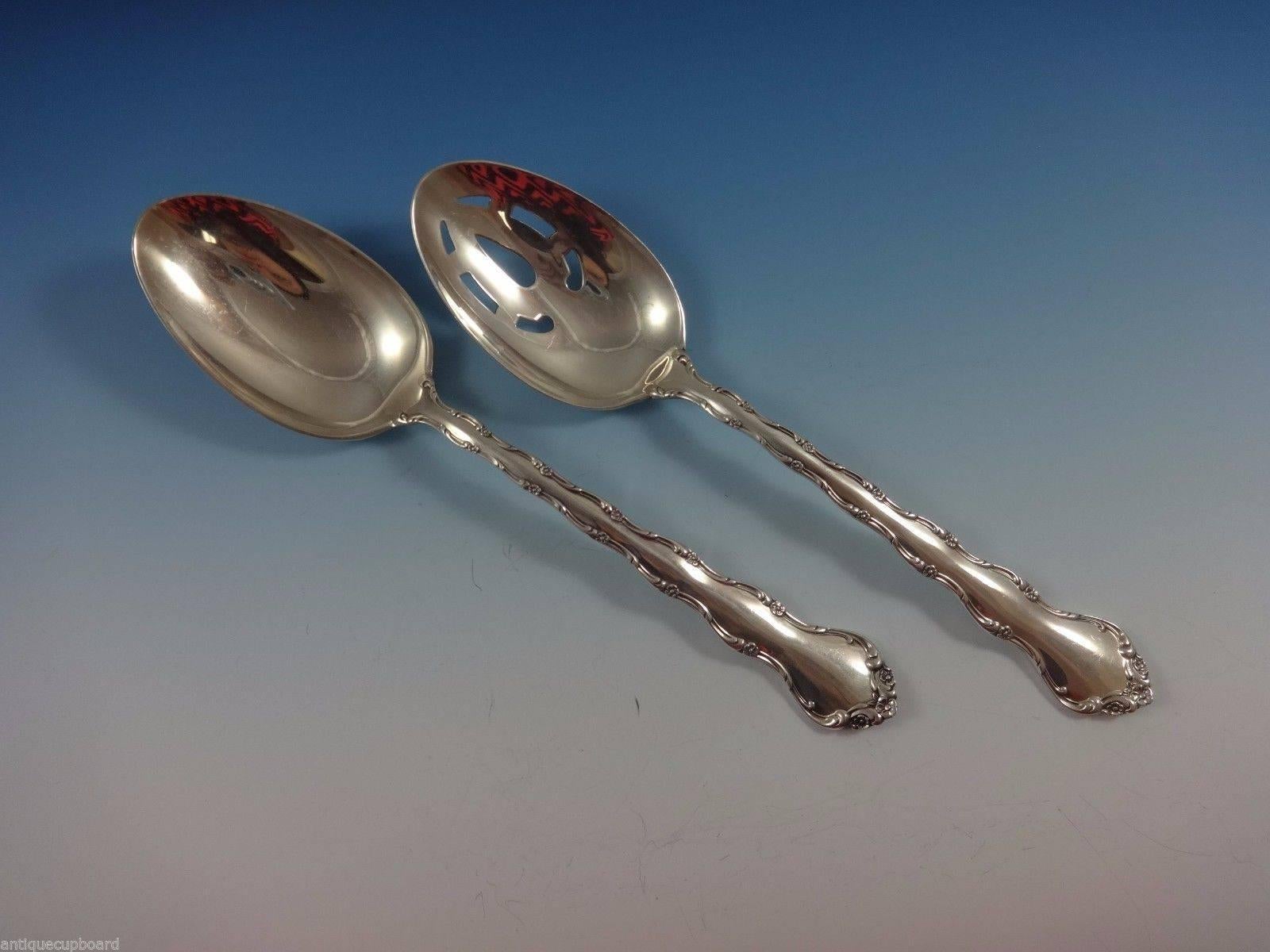 Tara by Reed & Barton Sterling Silver Flatware Set for Eight Service 63 Pieces In Excellent Condition In Big Bend, WI