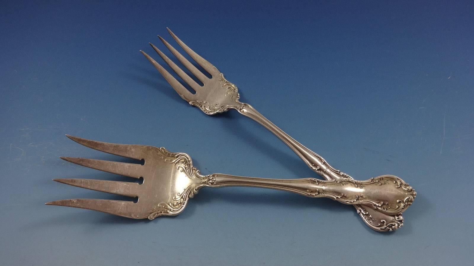 Late 19th Century Old Atlanta by Wallace Irving Sterling Silver Flatware Set 8 Service 66 Pieces For Sale