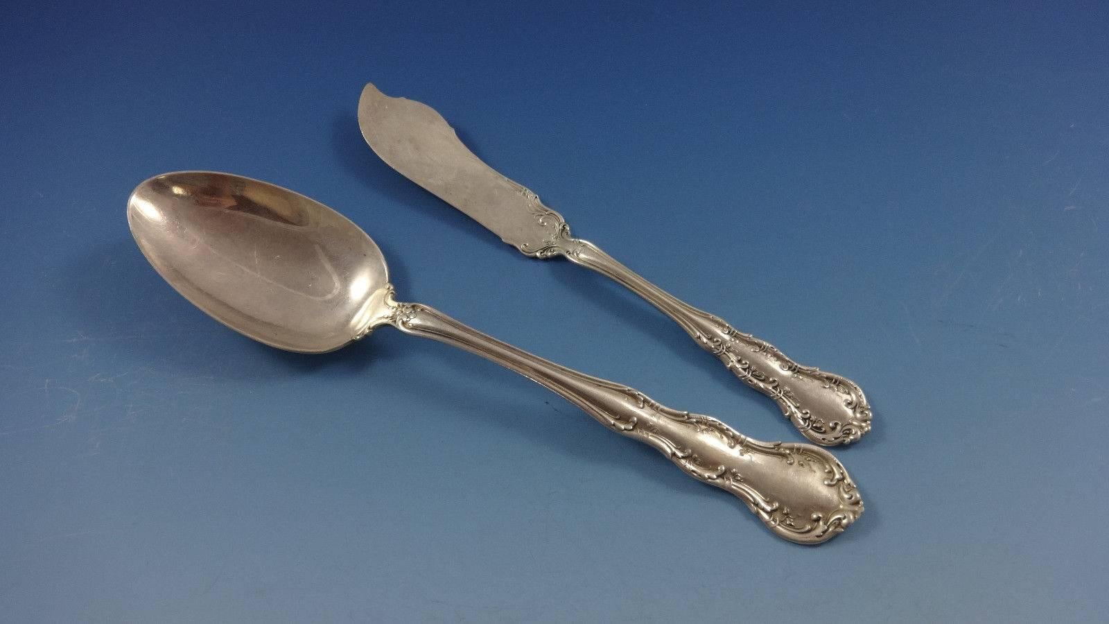 Set di posate in argento Sterling Old Atlanta by Wallace Irving 8 Servizio 66 pezzi in vendita 3