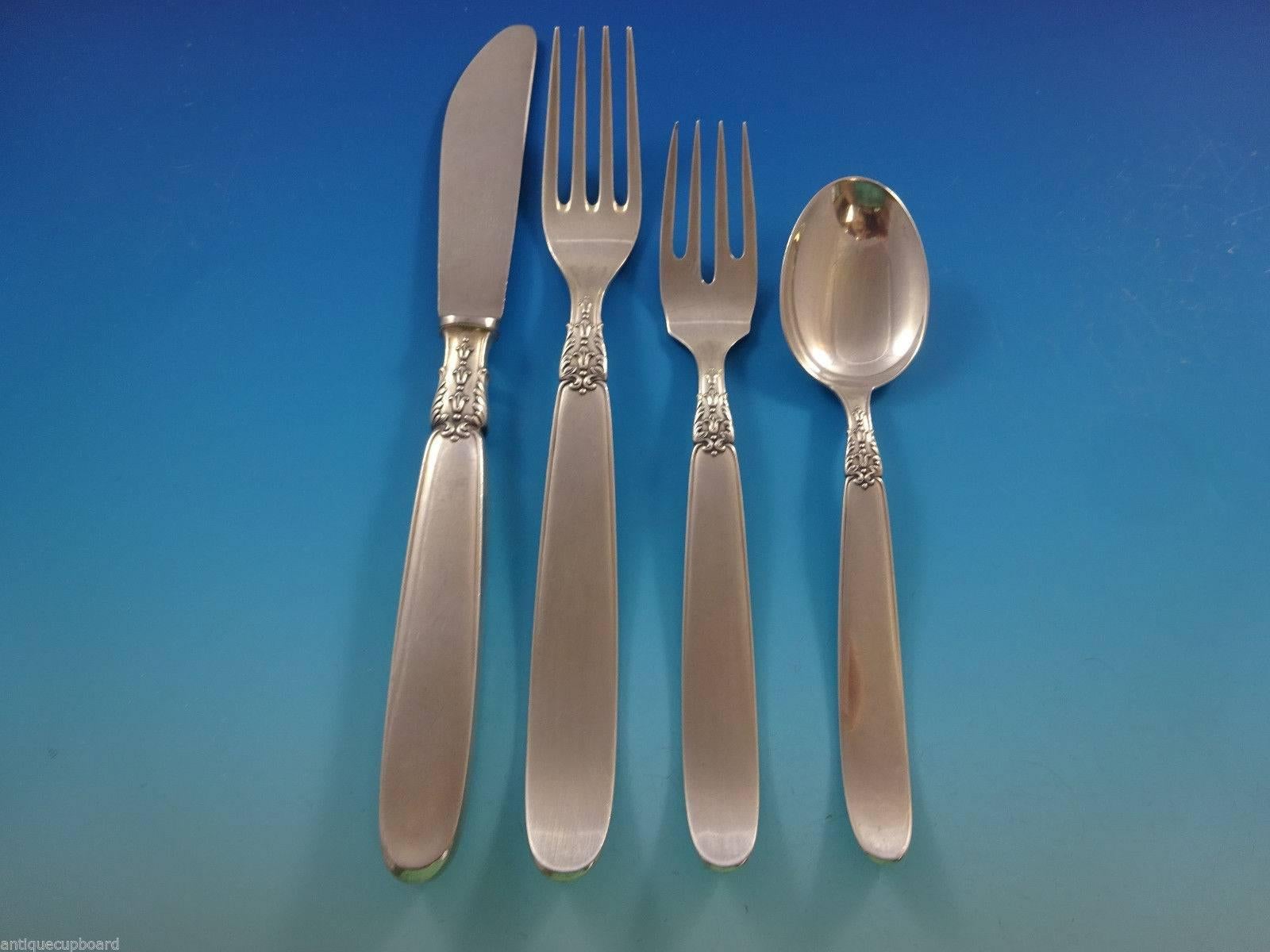 Italian Anacapri by Buccellati Sterling Silver Flatware Set Service of 40 Pieces, Italy