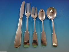 Old English Tipt by Gorham Sterling Silver Flatware Set for 12 Service 62 Pieces