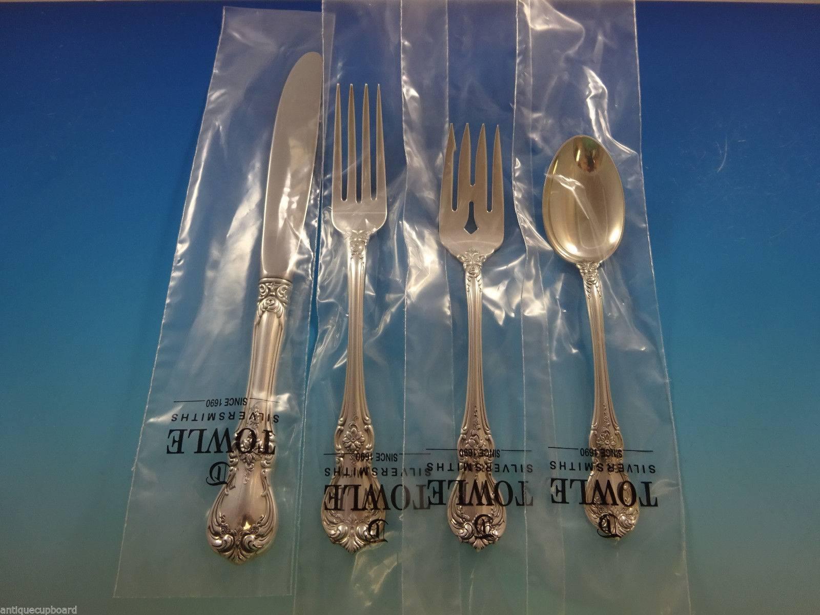 Early Victorian Old Master by Towle Sterling Silver Flatware Set for 12 Service of 66 Pieces New