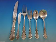 Georgian Rose by Reed & Barton Sterling Silver Dinner 8 Flatware Set 55 Pieces