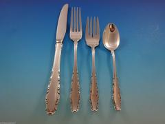 English Provincial Reed & Barton Sterling Silver Flatware Set 12 Service 54 Pcs