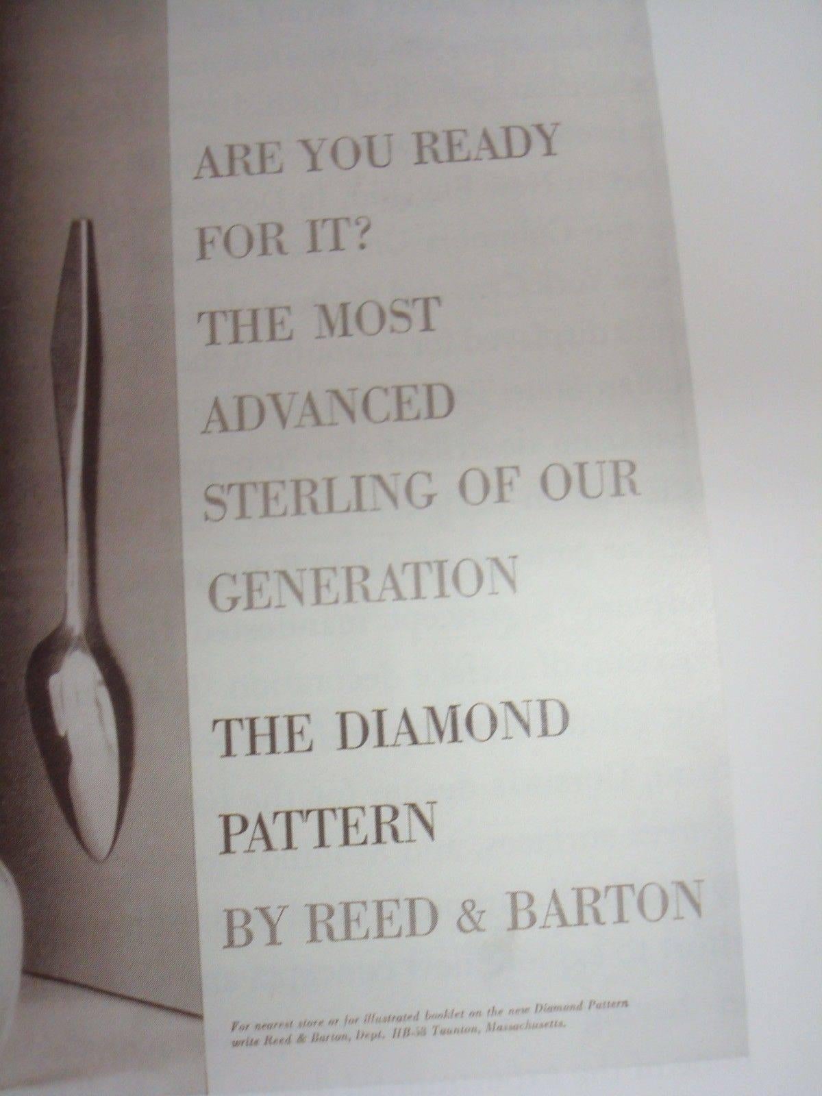 Diamond by Reed & Barton Sterling Silver Flatware Set 12 Service 51 Pc Gio Ponti 2