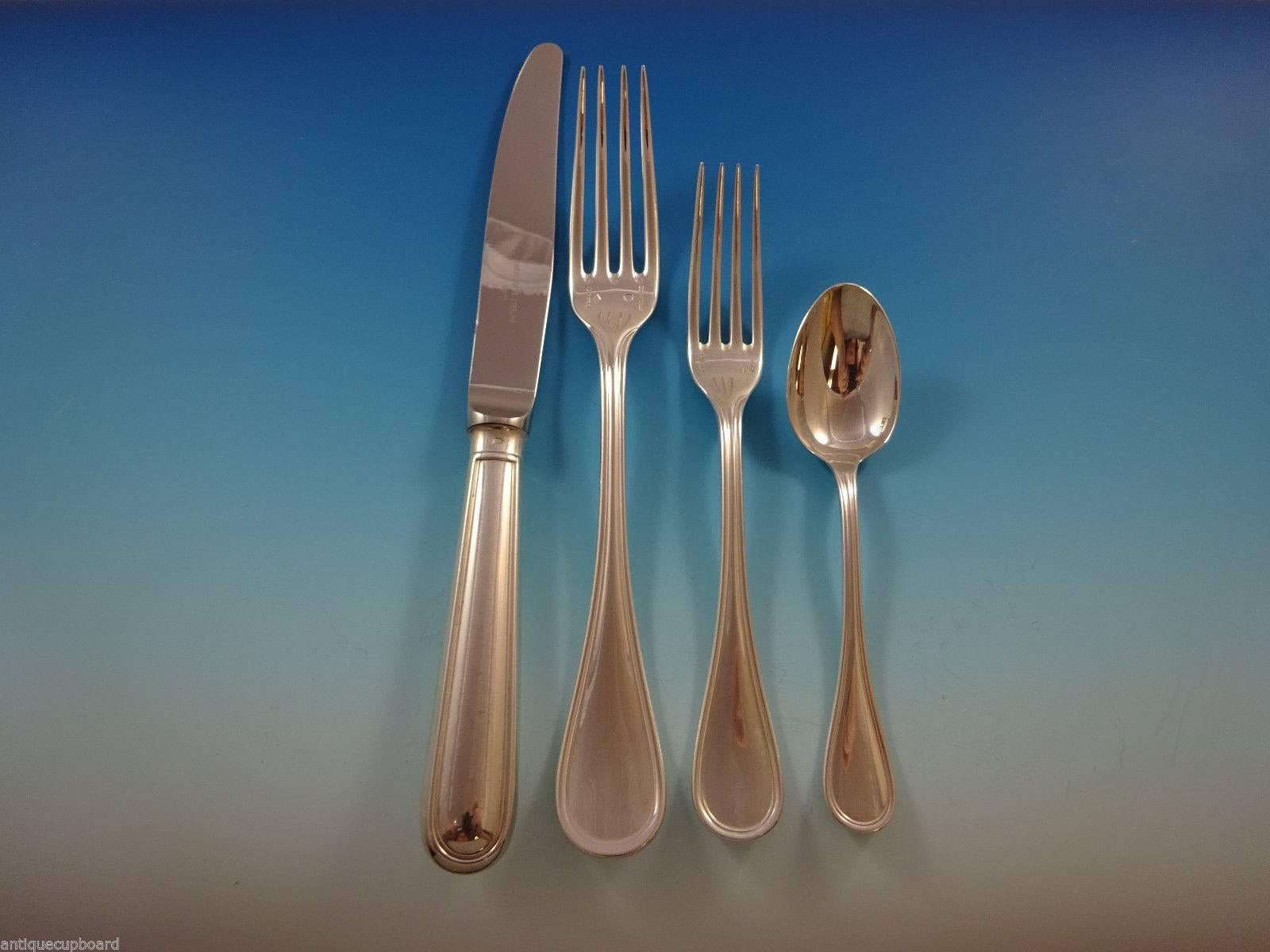 French Albi by Christofle Sterling Silver Flatware Service Set for 12 Dinner 108 Pieces