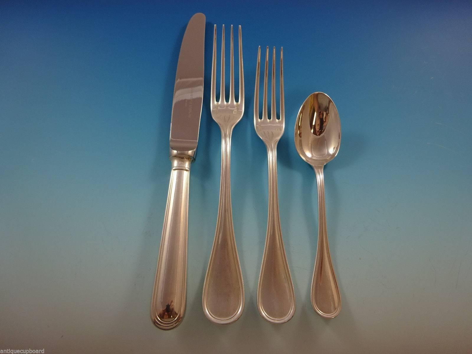 Albi by Christofle Sterling Silver Flatware Service Set for 12 Dinner 108 Pieces In Excellent Condition In Big Bend, WI